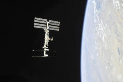 Russian spacewalkers take sample of mystery hole at space station.jpg