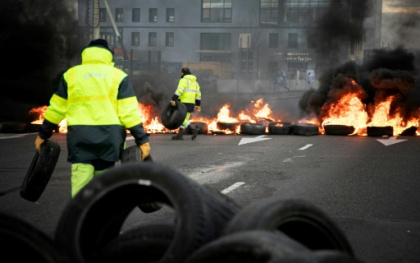 Last-gasp strikes seek to prevent French pension reform.jpg