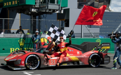 Ferrari triumph at Le Mans on return after 50 years.jpg Ferrari triumph at Le Mans on return after 50 years.jpg