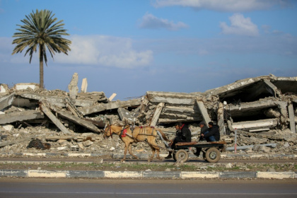 Jorge Moreira da Silva, head of the United Nations' infrastructure agency, (UNOPS), said he witnessed an 'overwhelming volume of rubble' in Gaza