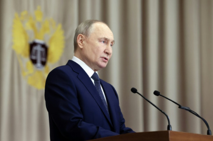 'Military courts have a key role in deciding on criminal cases with a terrorist direction,' Putin told judges