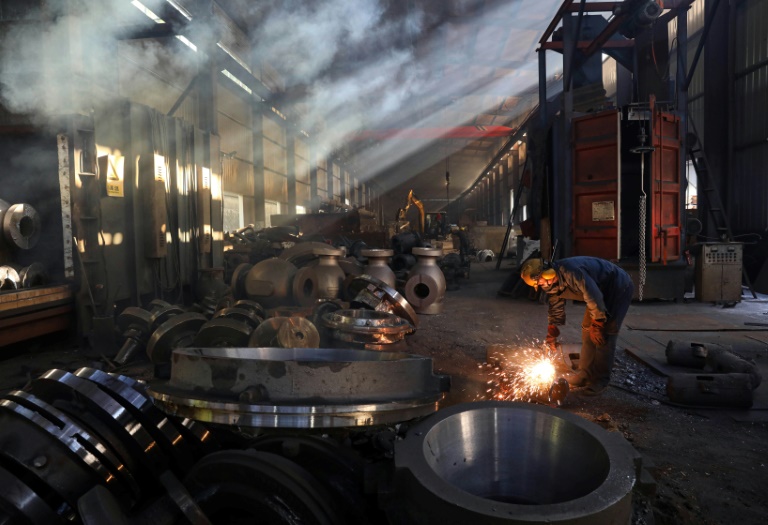 China's exports slow as trade war takes toll