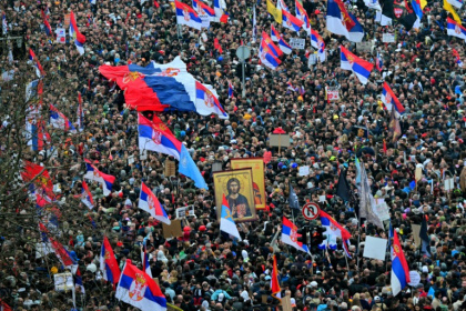 Across Serbia, there have been student-led protests almost daily over the past six months - Andrej ISAKOVIC (AFP)