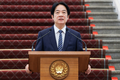 Taiwanese President Lai Ching-te delivered wide-ranging remarks Tuesday on the need 'to prepare for war to avoid war' and also bolster the island's economic resilience - CHENG Yu-chen (AFP)