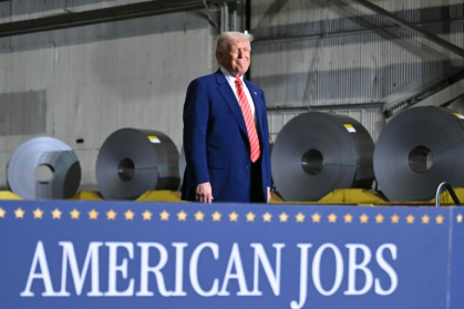 The global economic outlook 'is becoming increasingly challenging' following Trump's tariff blitz, the OCED warns - SAUL LOEB (AFP)
