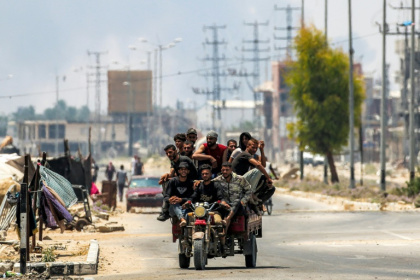 Since the start of the war, nearly all of Gaza's population of more than two million has been displaced at least once - Eyad BABA (AFP)
