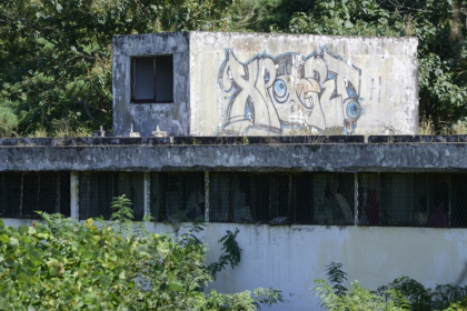 This file picture taken in Dongducheon in September 2024 shows a building slated for demolition that was once a clinic for sex workers hired to serve US soldiers in South Korea - Anthony WALLACE (AFP)