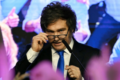 Argentina's President Javier Milei has vowed to press ahead with his radical free market agenda after his resounding victory in national mid-term elections - Luis ROBAYO (AFP)