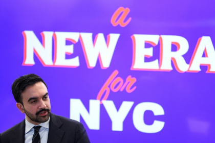 The future mayor of New York Zohran Mamdani enters office January 1 - CHARLY TRIBALLEAU (AFP)