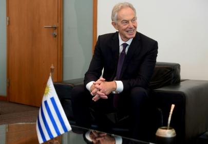 Former British prime minister Tony Blair says he is 'honored' to take part in US President Donald Trump's 'board of peace' for Gaza - Dante FERNANDEZ (AFP)