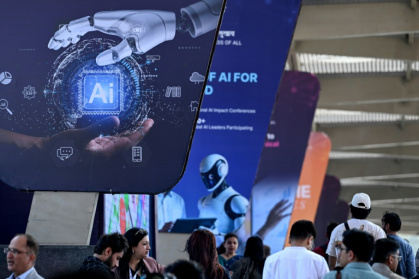 The summit was attended by tens of thousands of people including top tech CEOs - Arun SANKAR (AFP)