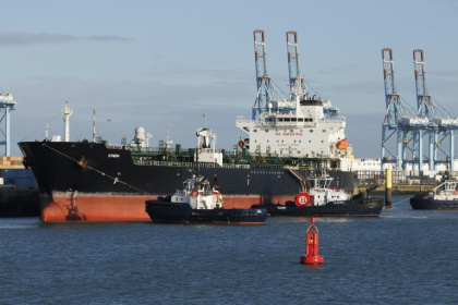 Prosecutors said that the 'Ethera' flew under the flag of Guinea - NICOLAS MAETERLINCK (AFP)